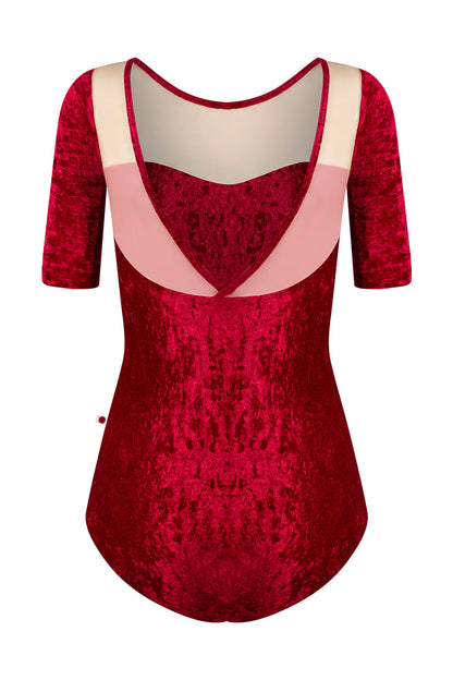 Jane Crushed-Velvet-Half Sleeves