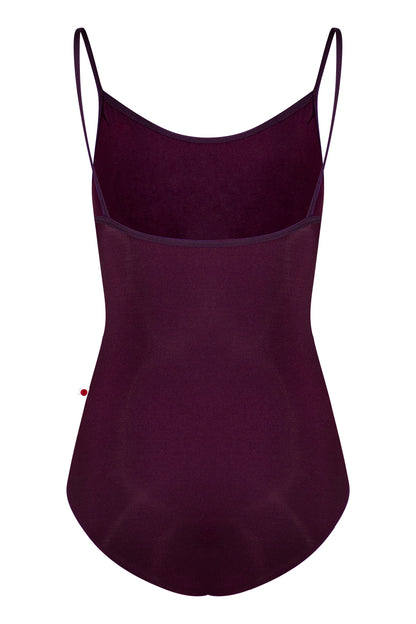 Kathy leotard in N-Opera body & trim color with Mesh Opera overlay