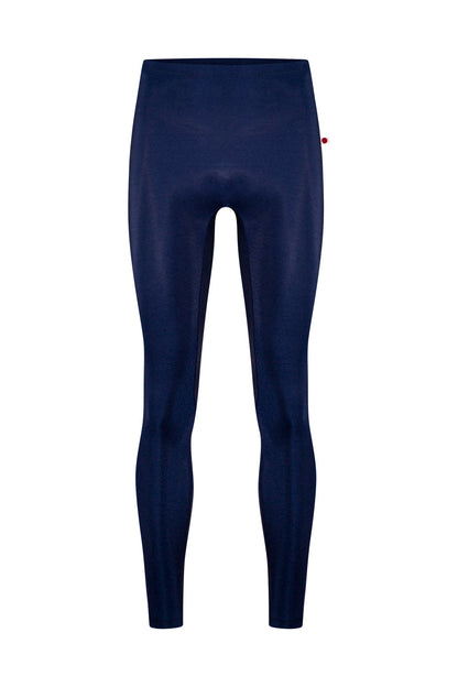 Cedric tights in N-Dark Blue body color with V-White side stripe and High-Waist